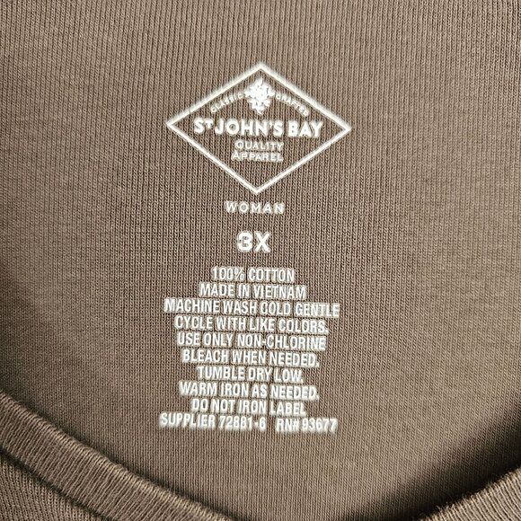 Womens Casual Basic Solid Red Brown City School Office Work St.Johns Bay 2PC 3XL - Picture 6 of 12